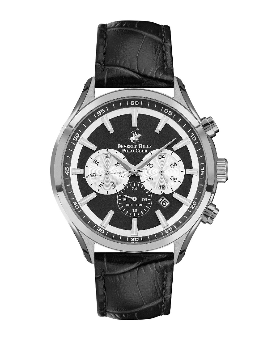 Beverly Hills Polo Club Men Textured Straps Analogue Multi Function Watch, Black
Beverly Hills Polo Club Men Textured Straps Analogue Multi Function Watch, Black