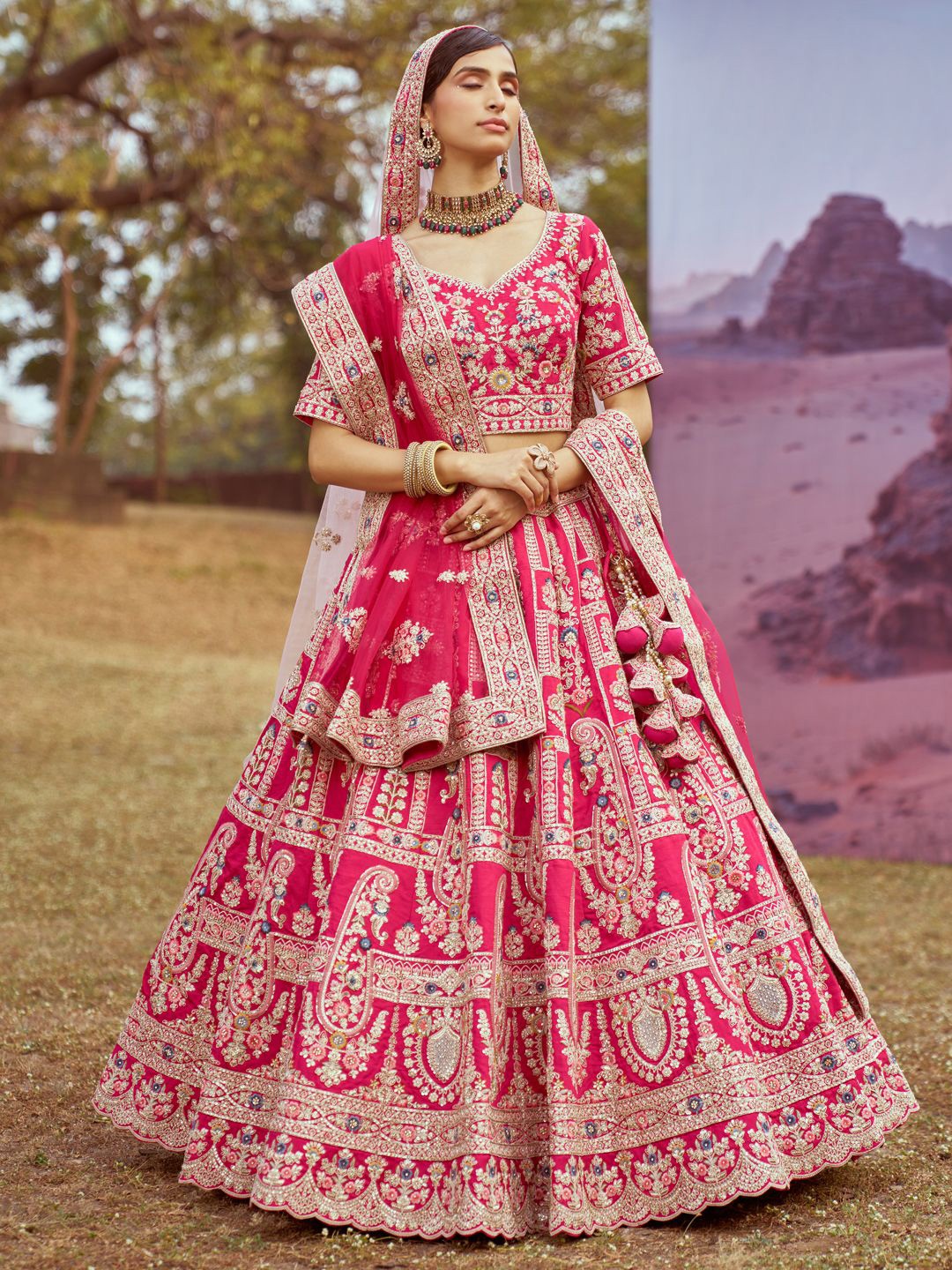 panchhi Embellished Beads & Stones Semi-Stitched Lehenga & Unstitched Blouse With Dupatta, Pink
panchhi Embellished Beads & Stones Semi-Stitched Lehenga & Unstitched Blouse With Dupatta, Pink
