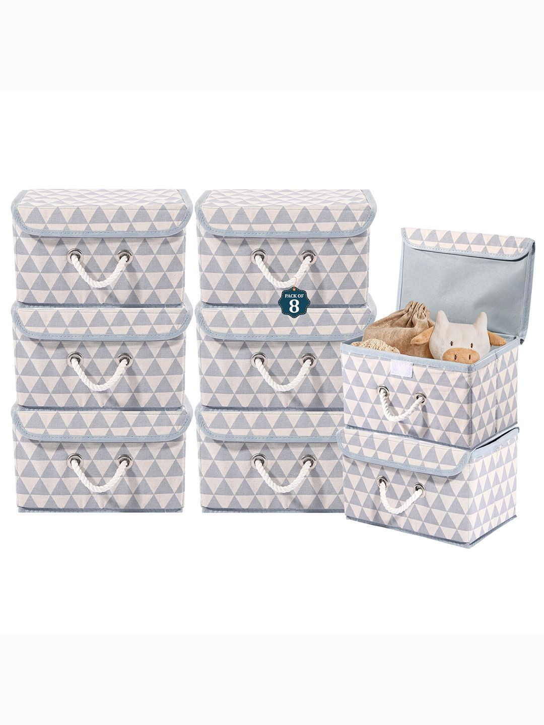 Kuber Industries Grey Set of 8 Reusable Drawer Organiser Triangle Print Storage Basket
Kuber Industries Grey Set of 8 Reusable Drawer Organiser Triangle Print Storage Basket