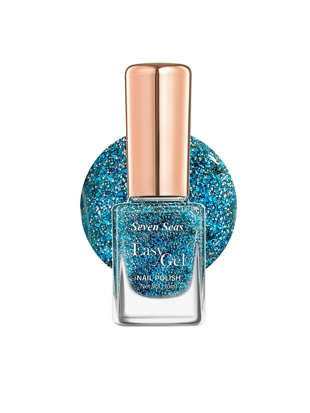 Seven Seas Easy Gel Pro-Beauty Quick Dry Formula Glitter Nail Polish - 10 ml - Blue 239
Seven Seas Easy Gel Pro-Beauty Quick Dry Formula Glitter Nail Polish - 10 ml - Blue 239