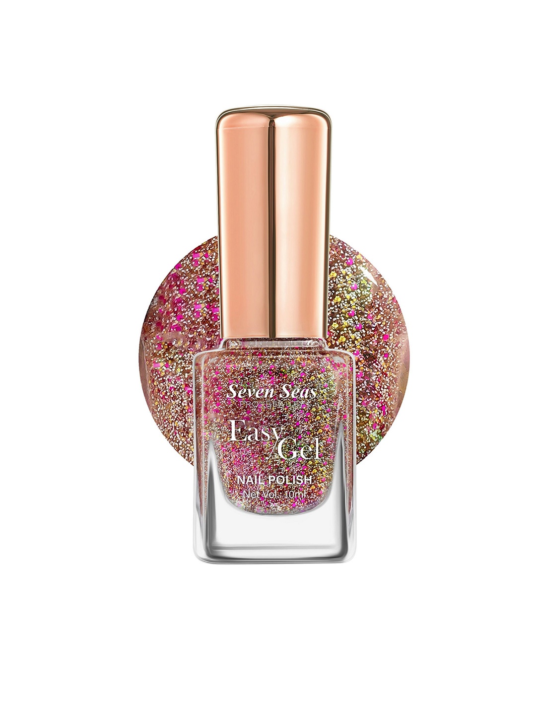Seven Seas Easy Gel Pro-Beauty Quick Dry Glitter Nail Polish - 10 ml - Gold & Pink 248
Seven Seas Easy Gel Pro-Beauty Quick Dry Glitter Nail Polish - 10 ml - Gold & Pink 248