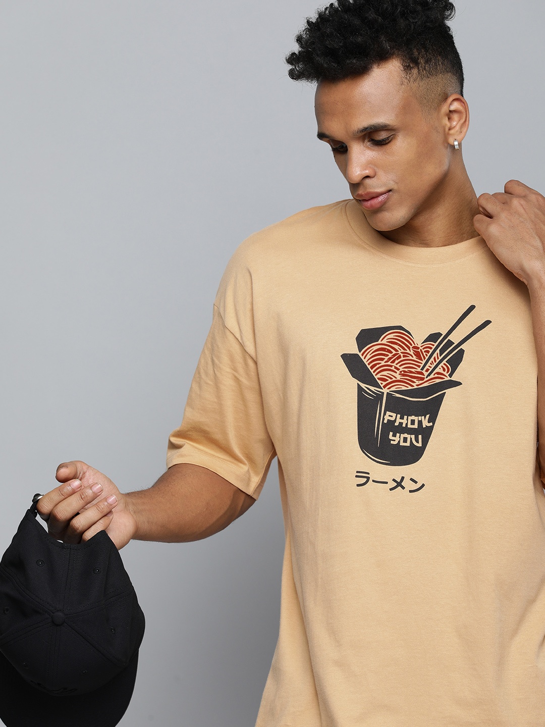 Kook N Keech Men Mellow Beige Graphic Print Extended Sleeves Pure Cotton Loose Fit T-shirt
Kook N Keech Men Mellow Beige Graphic Print Extended Sleeves Pure Cotton Loose Fit T-shirt