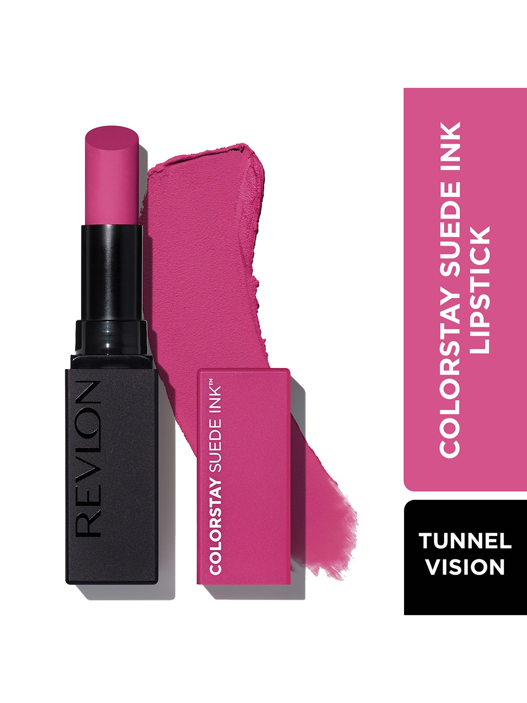 Revlon Colorstay Suede Ink Non-Transfer Matte Lipstick with Vitamin E - Tunnel Vision, Pink
Revlon Colorstay Suede Ink Non-Transfer Matte Lipstick with Vitamin E - Tunnel Vision, Pink