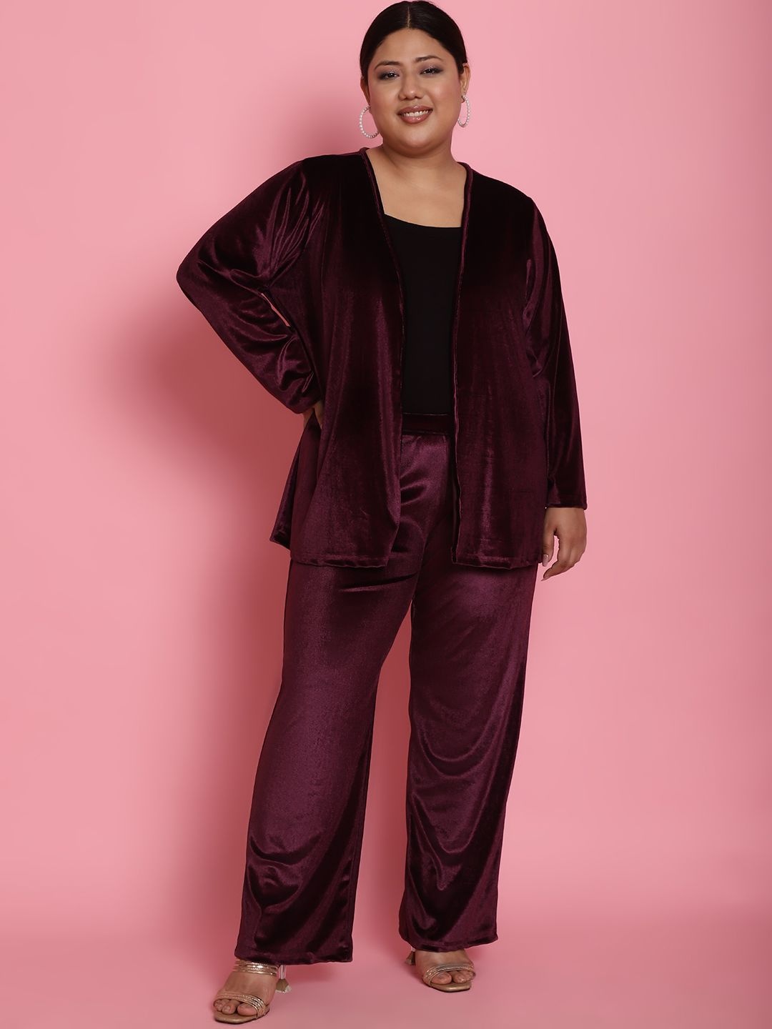 theRebelinme Women Plus Size Relaxed Regular Fit High-Rise Easy Wash Trouser, Burgundy
theRebelinme Women Plus Size Relaxed Regular Fit High-Rise Easy Wash Trouser, Burgundy