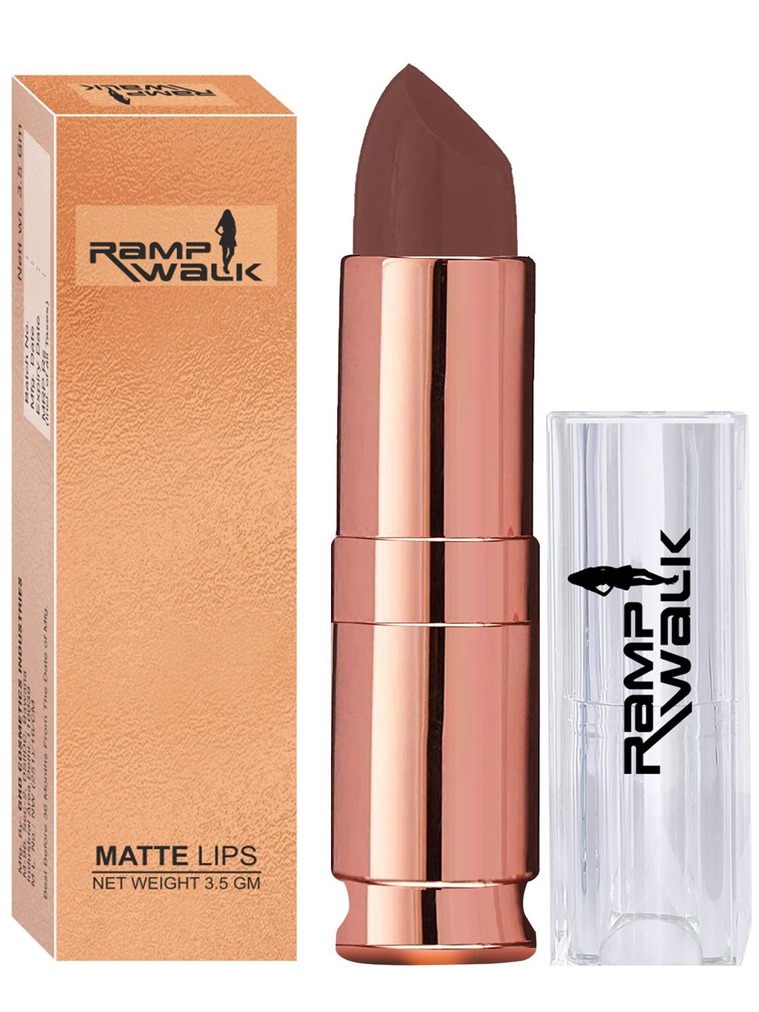 Ramp Walk Lightweight Matte Lips Lipstick With Vitamin E - 3.5 gm - Shade 67, Brown
Ramp Walk Lightweight Matte Lips Lipstick With Vitamin E - 3.5 gm - Shade 67, Brown