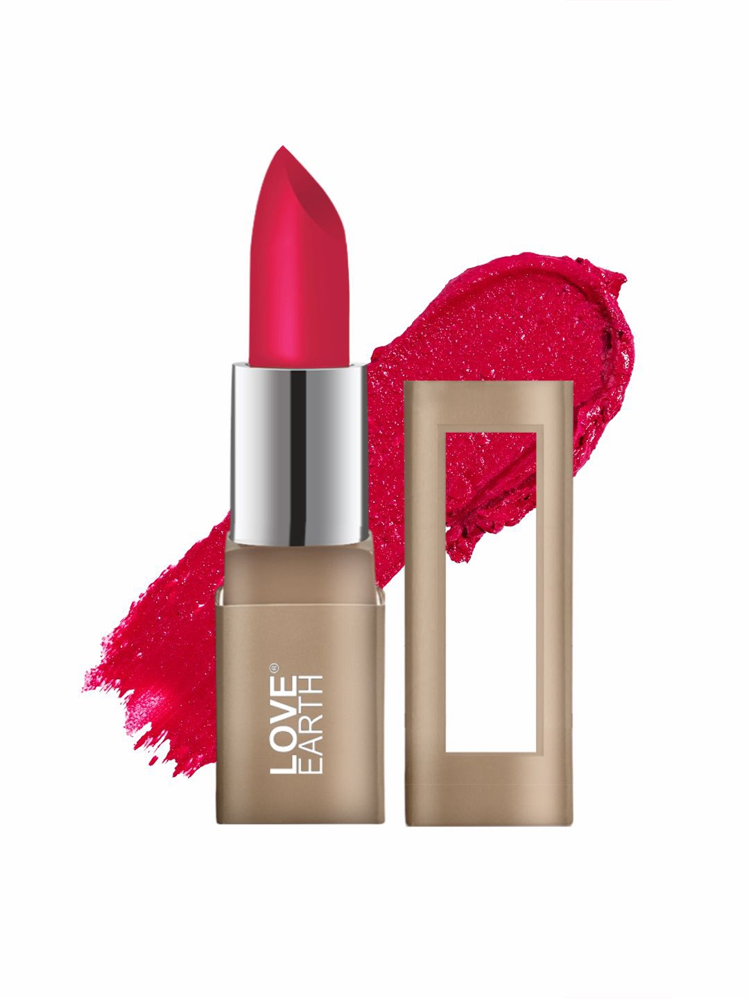 LOVE EARTH Satin Matte Lipstick Enriched With Almond Oil & Vitamin E- 3.5 g- Jam LE316, Pink
LOVE EARTH Satin Matte Lipstick Enriched With Almond Oil & Vitamin E- 3.5 g- Jam LE316, Pink
