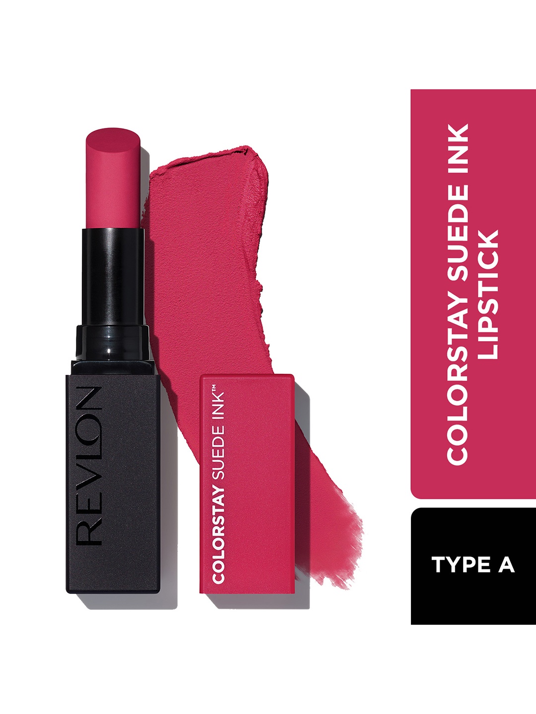 Revlon Colorstay Suede Ink Non-Transfer Matte Lipstick with Vitamin E - Type A, Rose
Revlon Colorstay Suede Ink Non-Transfer Matte Lipstick with Vitamin E - Type A, Rose