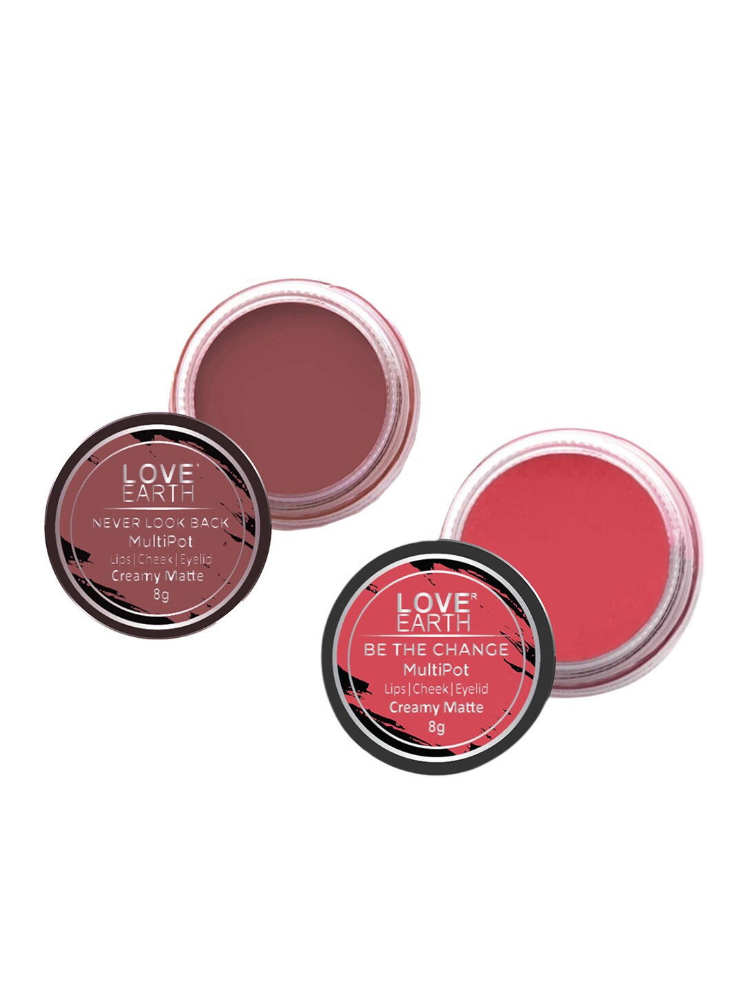 LOVE EARTH Set of 2 Creamy Matte Lip & Cheek Tint 8 g Each - Never Look Back & Be The Change, Pink
LOVE EARTH Set of 2 Creamy Matte Lip & Cheek Tint 8 g Each - Never Look Back & Be The Change, Pink