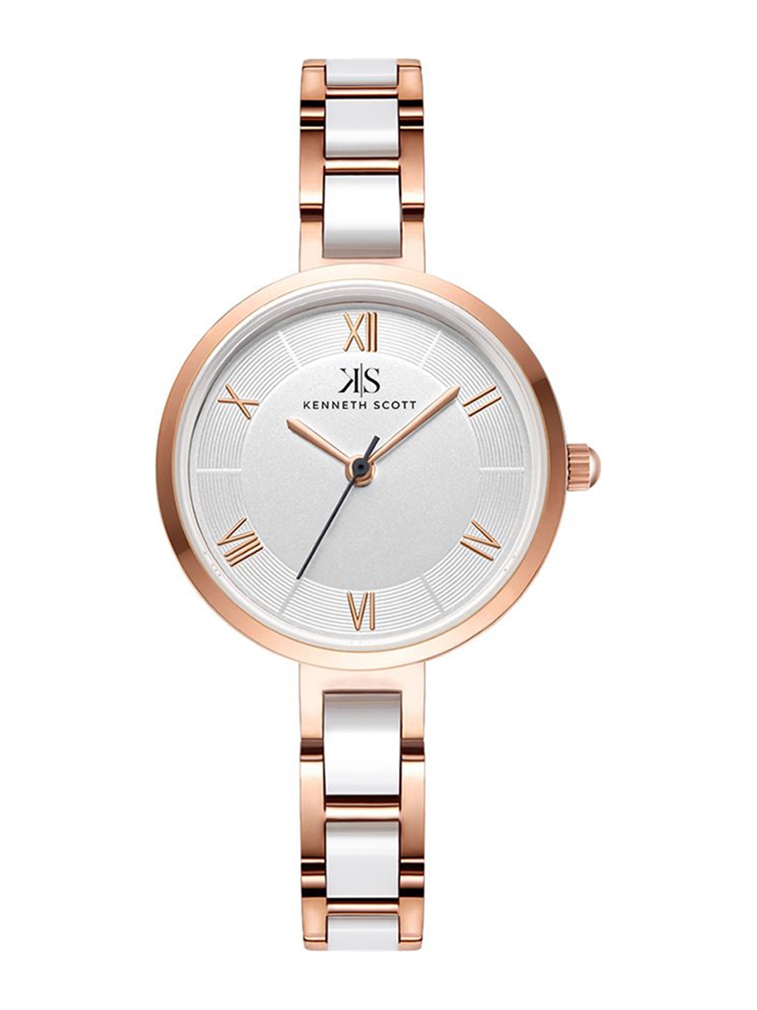 KENNETH SCOTT Women Dial & Bracelet Style Straps Analogue Watch K22521-KCWW, Rose gold
KENNETH SCOTT Women Dial & Bracelet Style Straps Analogue Watch K22521-KCWW, Rose gold