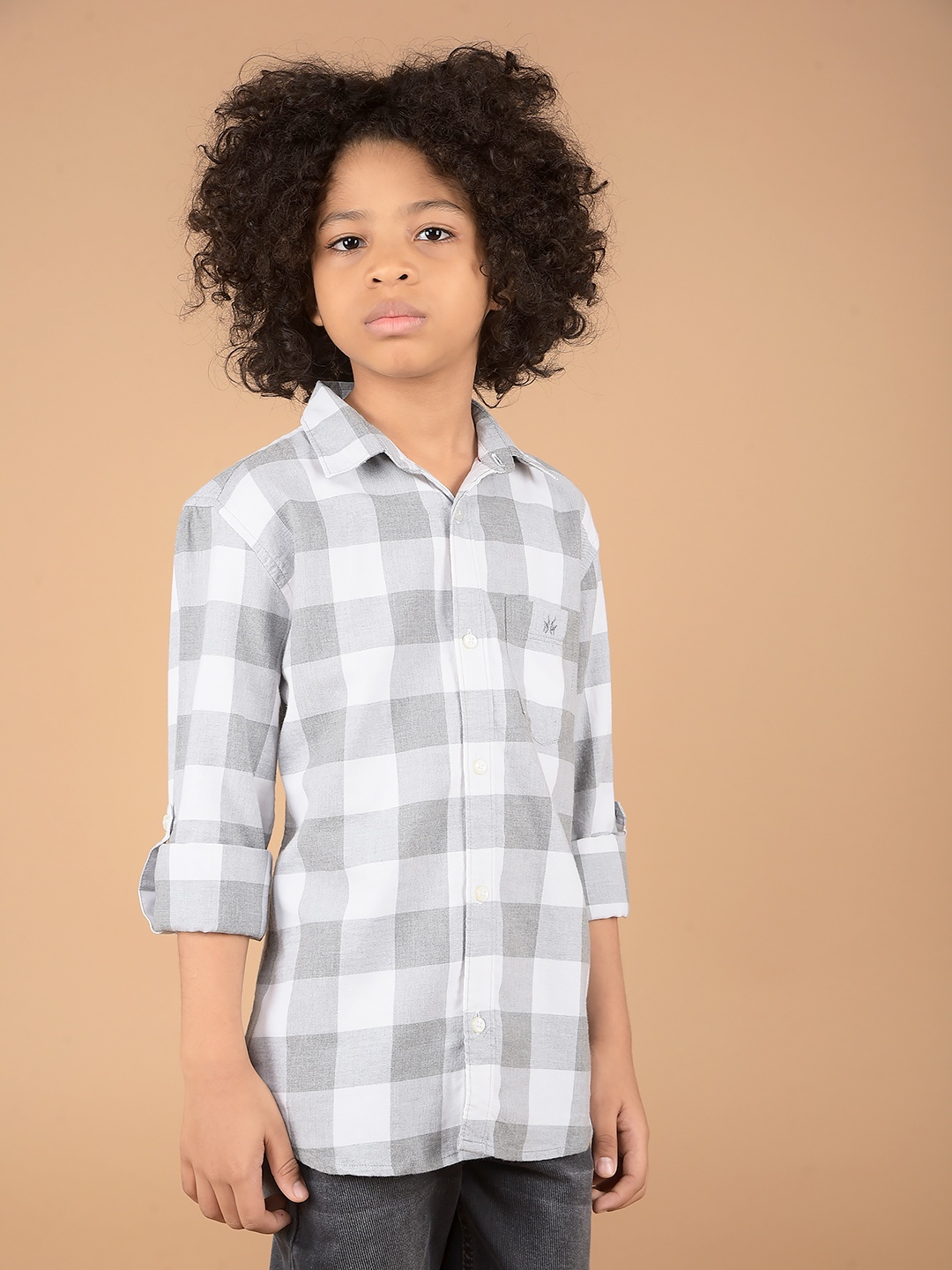 Crimsoune Club Boys Premium Slim Fit Buffalo Checks Opaque Checked Casual Shirt, Grey
Crimsoune Club Boys Premium Slim Fit Buffalo Checks Opaque Checked Casual Shirt, Grey