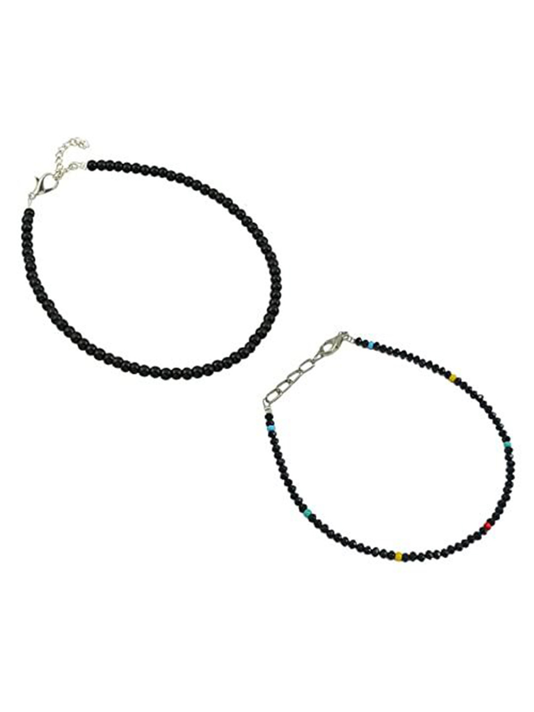 HIGH TRENDZ Women Set of 2 Anklets, Black
HIGH TRENDZ Women Set of 2 Anklets, Black