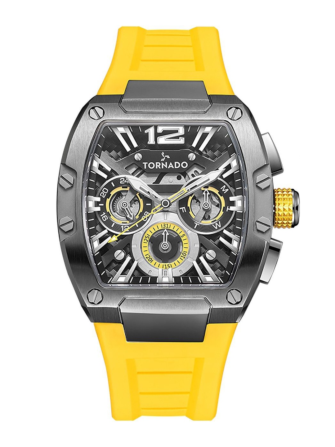 TORNADO Men Dial & Bracelet Style Straps Analogue Multi Function Watch T23105-XSYB, Black
TORNADO Men Dial & Bracelet Style Straps Analogue Multi Function Watch T23105-XSYB, Black