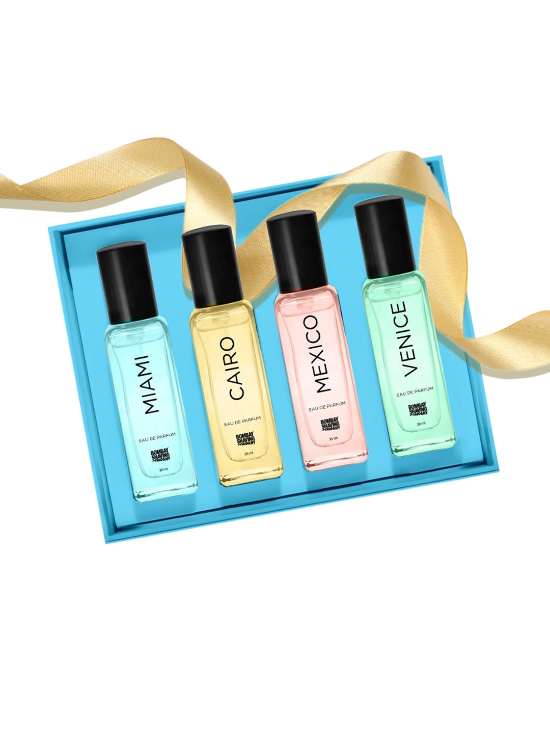Bombay Shaving Company Men Set Of 4 Miami- Cairo-Mexico- Venice EDP- 20 ml Each, Blue
Bombay Shaving Company Men Set Of 4 Miami- Cairo-Mexico- Venice EDP- 20 ml Each, Blue