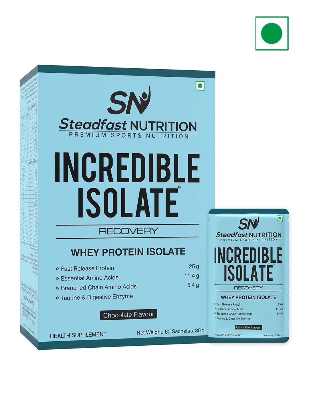 Incredible Isolate Whey protein Blend The Instant Recovery Chocolate 60 Sachets 1800g, Navy blue
Incredible Isolate Whey protein Blend The Instant Recovery Chocolate 60 Sachets 1800g, Navy blue