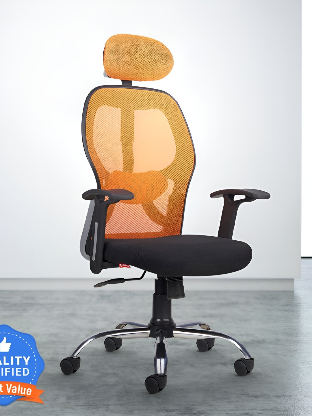 CELLBELL Taurus C100 Lite Orange-Coloured & Black High Back Comfortable Mesh Office Arm
CELLBELL Taurus C100 Lite Orange-Coloured & Black High Back Comfortable Mesh Office Arm