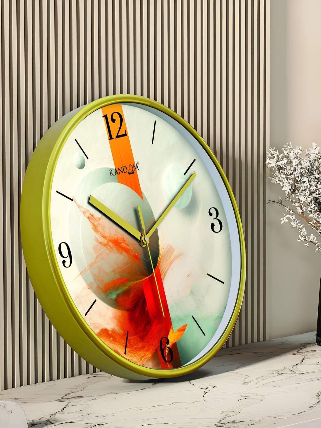 RANDOM Printed Round Shaped Sweep Silent Movement Contemporary Wall Clock, Off white
RANDOM Printed Round Shaped Sweep Silent Movement Contemporary Wall Clock, Off white