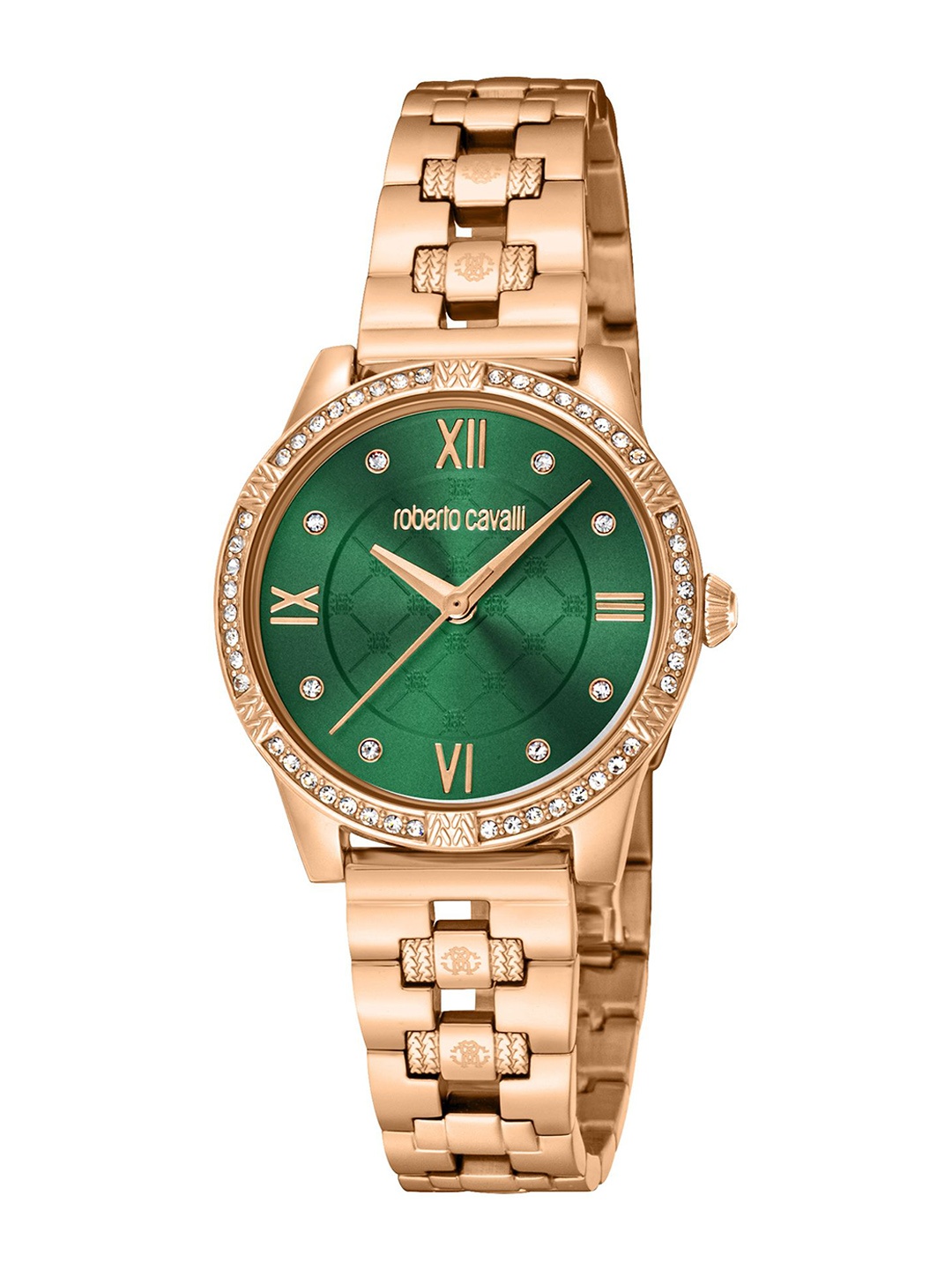Roberto Cavalli Women Embellished Dial & Stainless Steel Straps Analogue Watch RC5L032M0075, Rose gold
Roberto Cavalli Women Embellished Dial & Stainless Steel Straps Analogue Watch RC5L032M0075, Rose gold