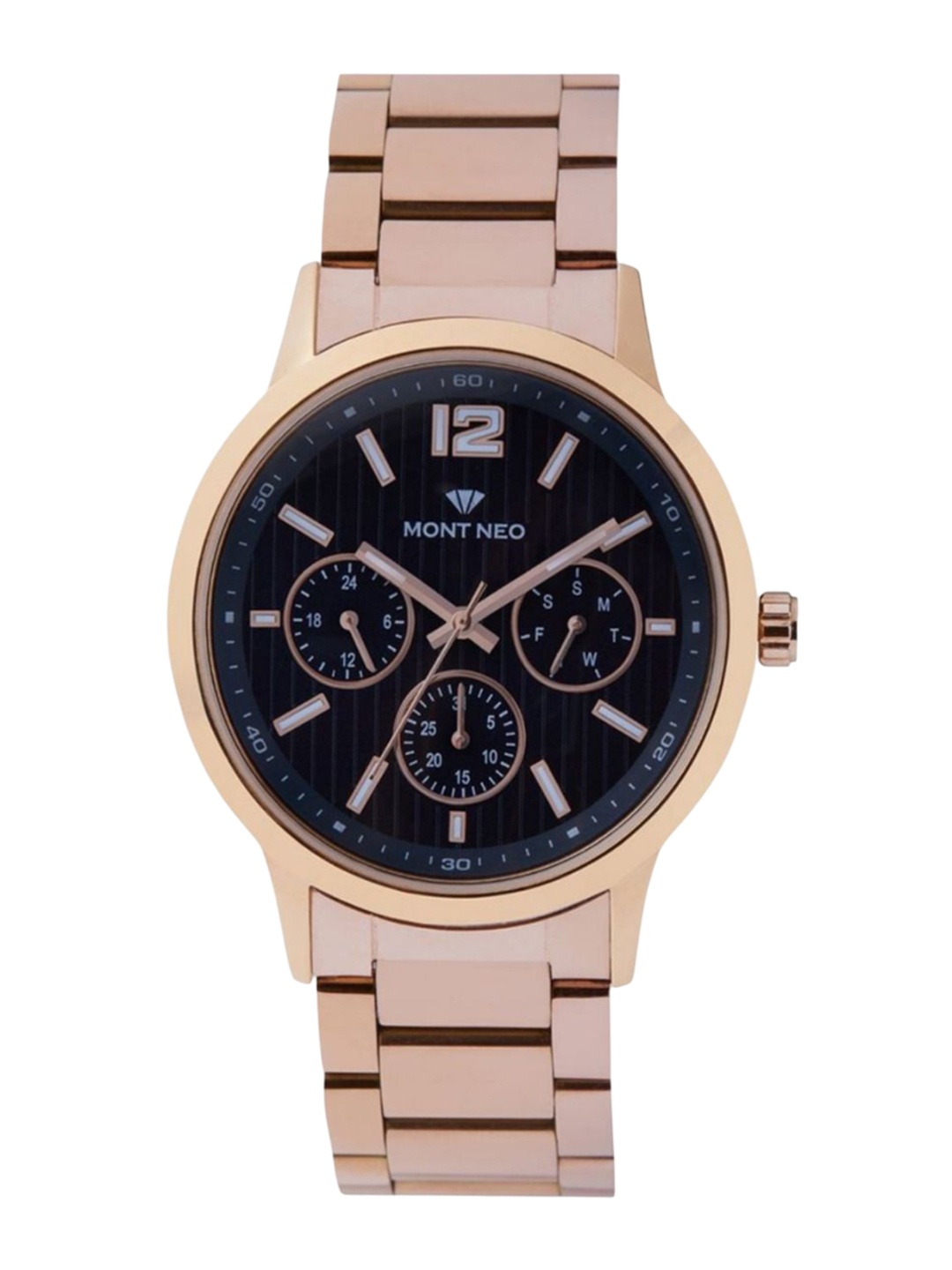 MONT NEO Men Embellished Dial & Leather Bracelet Style Straps Analogue Watch 8008M-L3305, Blue
MONT NEO Men Embellished Dial & Leather Bracelet Style Straps Analogue Watch 8008M-L3305, Blue