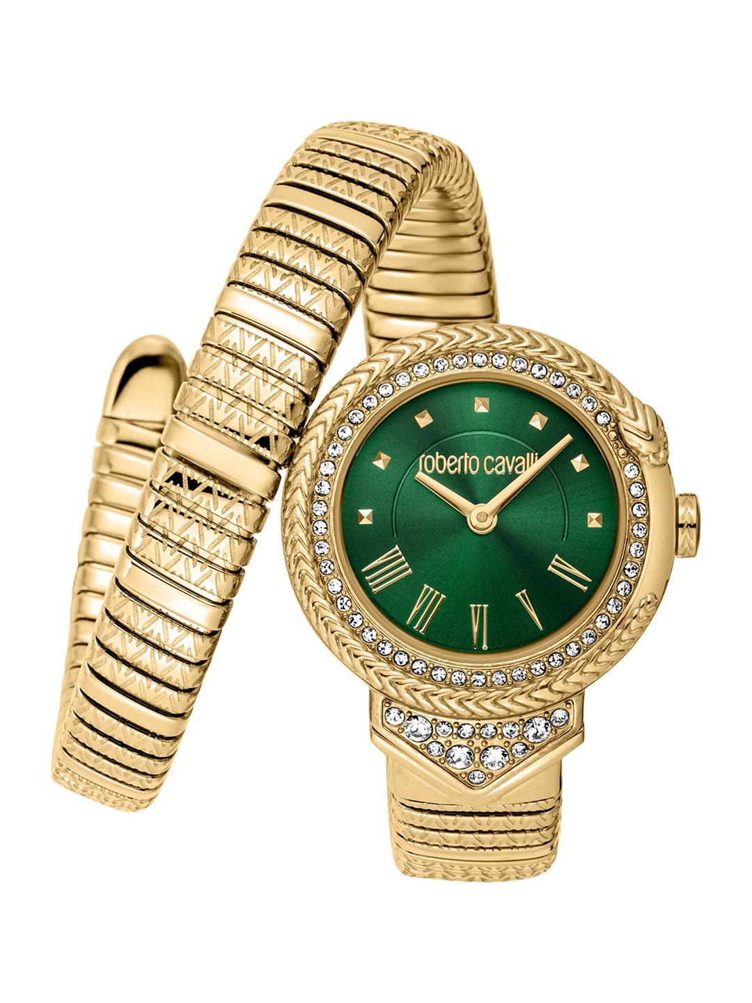 Roberto Cavalli Women Embellished Dial & Stainless Steel Straps Analogue Watch RC5L075M0035, Gold
Roberto Cavalli Women Embellished Dial & Stainless Steel Straps Analogue Watch RC5L075M0035, Gold