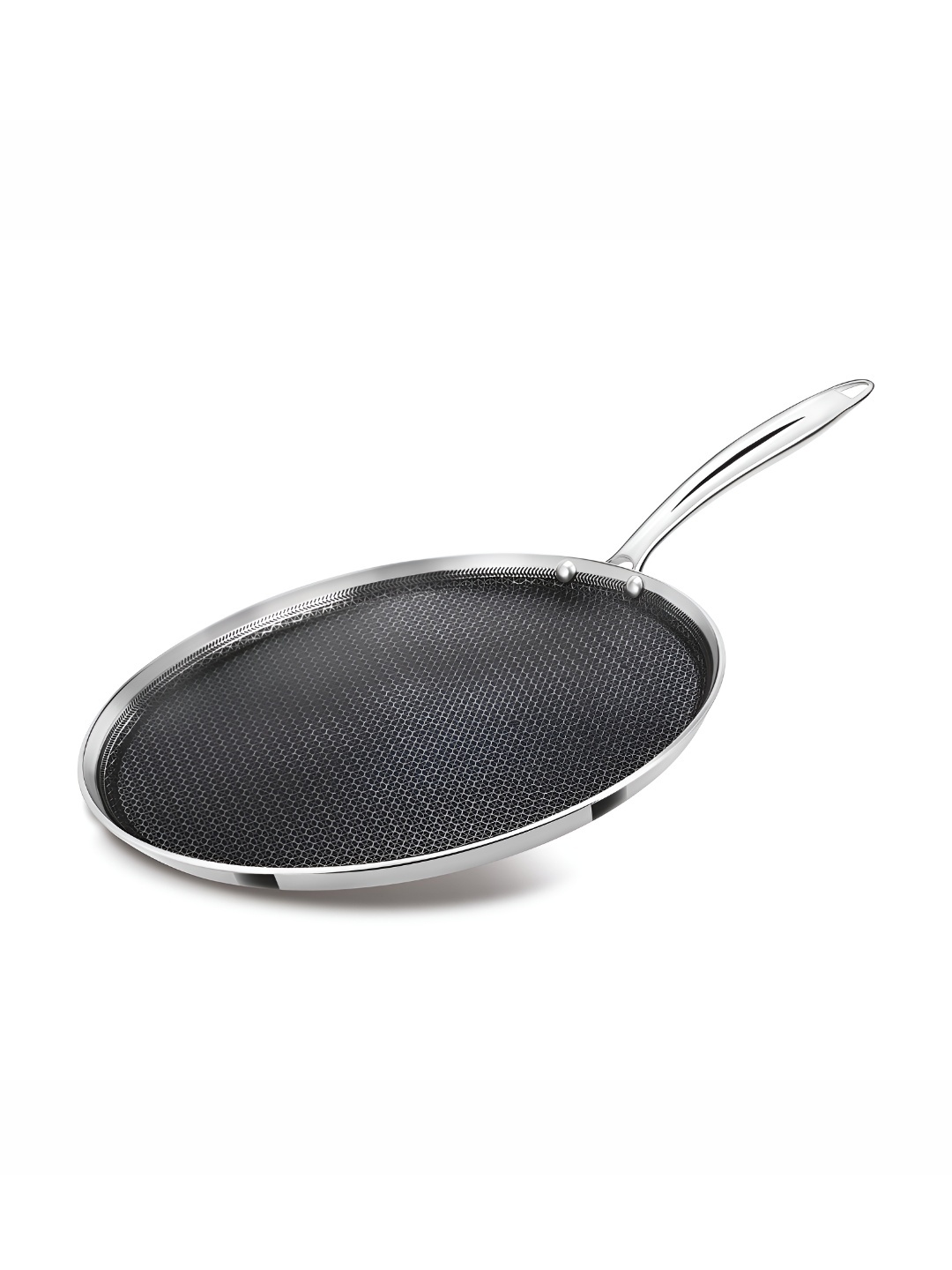 Milton Pro Cook Triply Hexa Tech Induction Stainless Steel Tawa 32 cm Honeycomb Non-Stick, Silver
Milton Pro Cook Triply Hexa Tech Induction Stainless Steel Tawa 32 cm Honeycomb Non-Stick, Silver