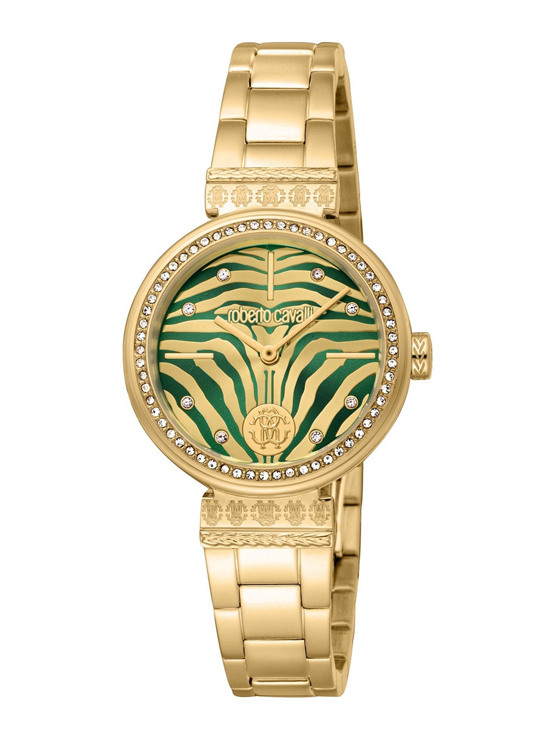 Roberto Cavalli Women Embellished Dial & Stainless Steel Straps Analogue Watch RC5L080M0035, Gold
Roberto Cavalli Women Embellished Dial & Stainless Steel Straps Analogue Watch RC5L080M0035, Gold
