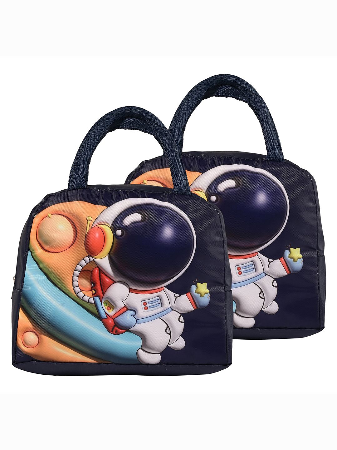 Kuber Industries Kids Set of 2 Astronaut Printed Lunch bags Travel Accessory, Navy blue
Kuber Industries Kids Set of 2 Astronaut Printed Lunch bags Travel Accessory, Navy blue