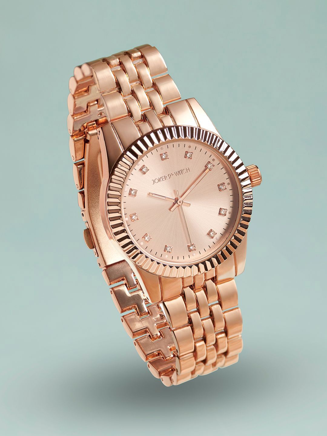 JOKER & WITCH Women Embellished Dial & Bracelet Style Straps Analogue Watch AMWW1135, Rose gold
JOKER & WITCH Women Embellished Dial & Bracelet Style Straps Analogue Watch AMWW1135, Rose gold