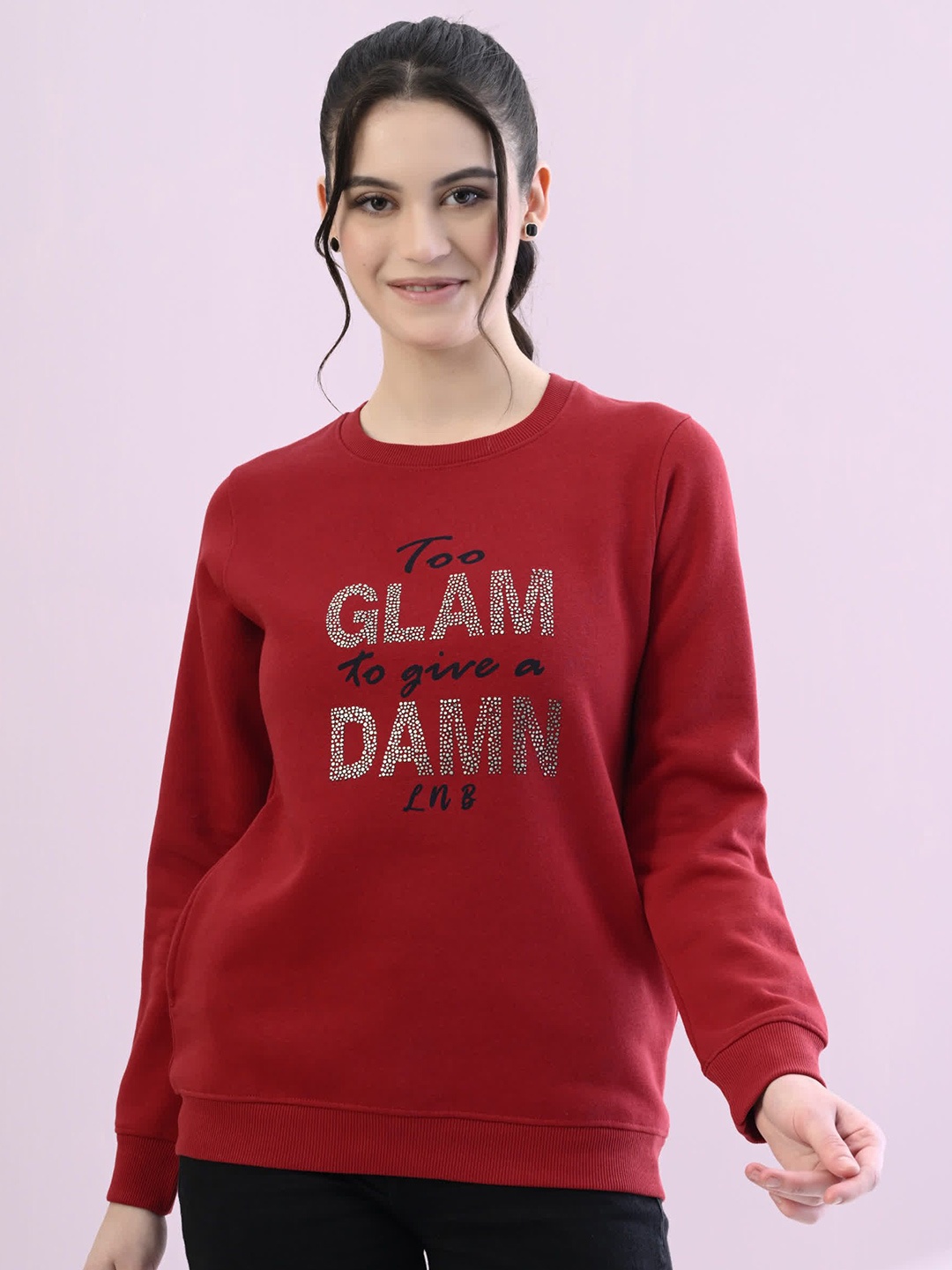 STARFOX Typography Printed Round Neck Fleece Pullover Oversized Sweatshirt, Maroon
STARFOX Typography Printed Round Neck Fleece Pullover Oversized Sweatshirt, Maroon