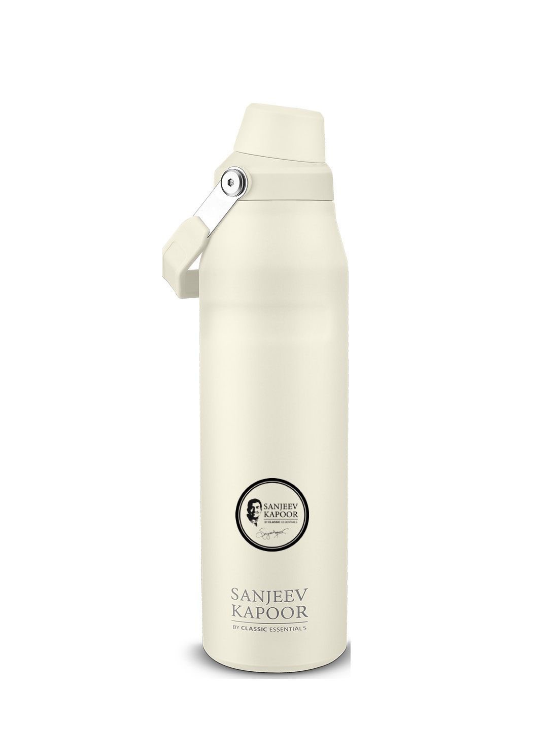 Sanjeev Kapoor By Classic Essentials Stainless Steel Hot & Cold Vacuum Insulated Bottle 1L, White
Sanjeev Kapoor By Classic Essentials Stainless Steel Hot & Cold Vacuum Insulated Bottle 1L, White