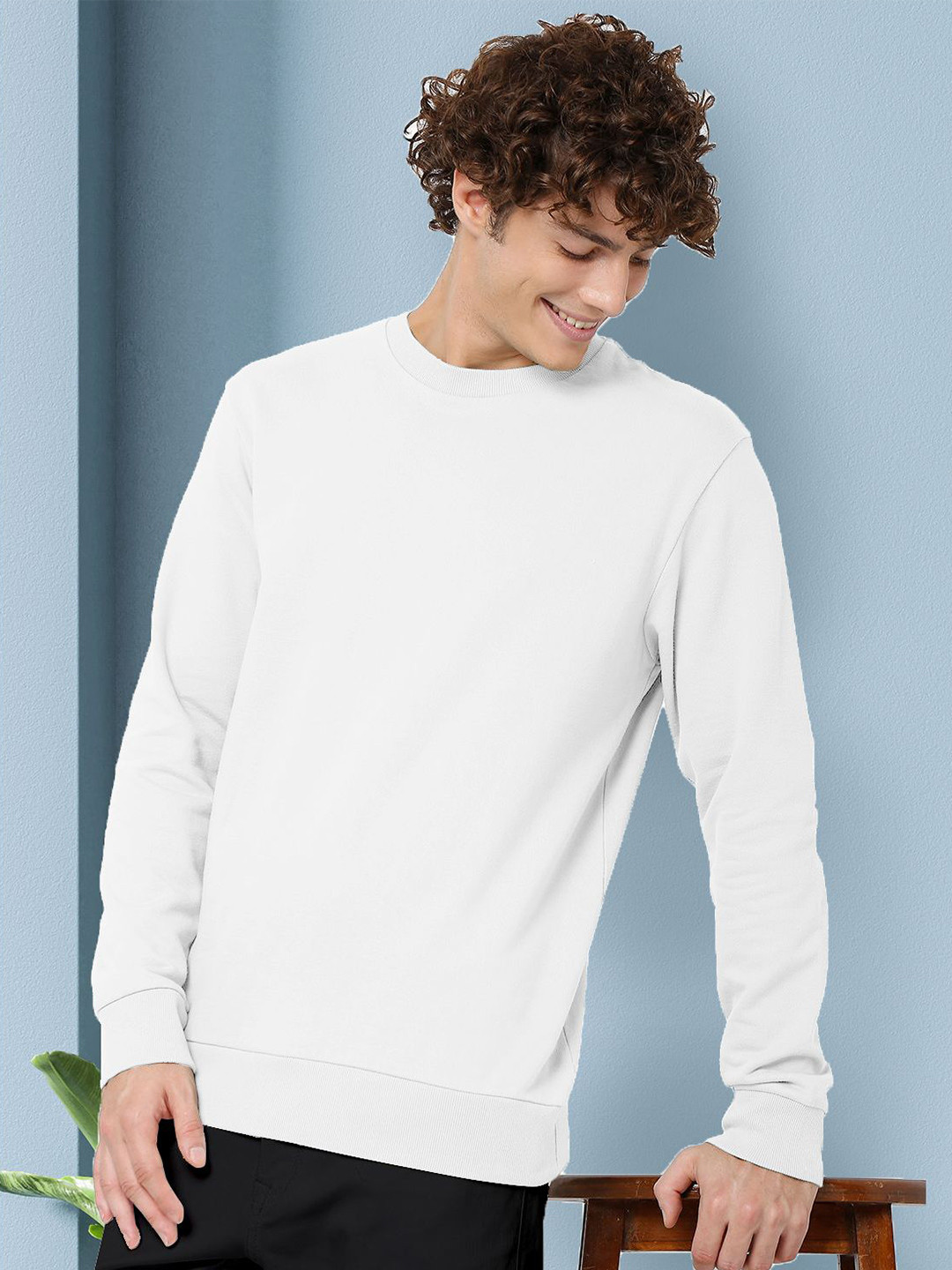 AUSK Men Sweatshirt, White
AUSK Men Sweatshirt, White