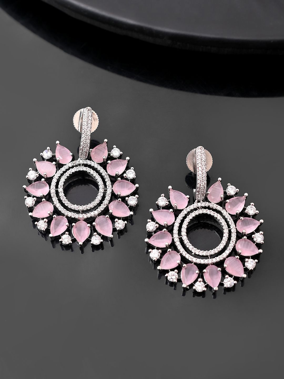 Voylla Rhodium-Plated American Diamond Stone Studded Teardrop Shaped Drop Earrings, Silver
Voylla Rhodium-Plated American Diamond Stone Studded Teardrop Shaped Drop Earrings, Silver