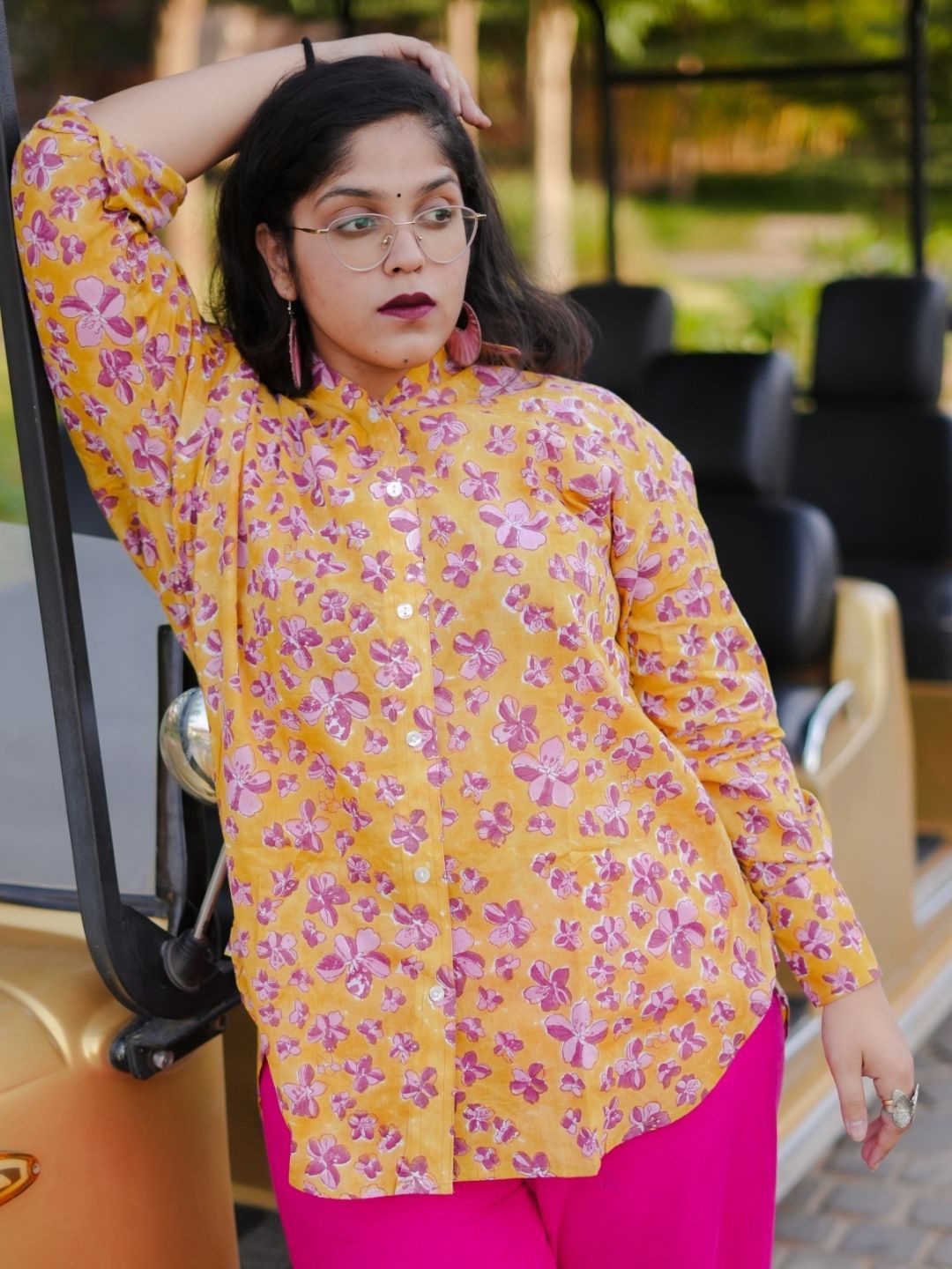 SASSY SAJJA Women Comfort Fit Floral Printed Cotton Oversized Plus Size Casual Shirt, Orange
SASSY SAJJA Women Comfort Fit Floral Printed Cotton Oversized Plus Size Casual Shirt, Orange