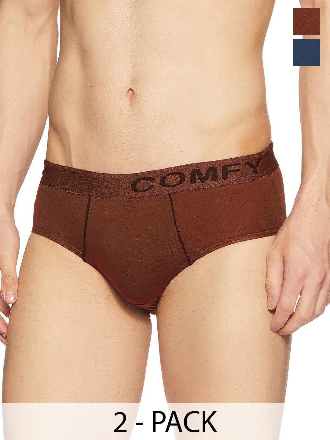 AMUL COMFY Men Pack Of 2 Pure Cotton Mid Rise Basic BriefsComfy-Brief-OE-2-90, Blue
AMUL COMFY Men Pack Of 2 Pure Cotton Mid Rise Basic BriefsComfy-Brief-OE-2-90, Blue