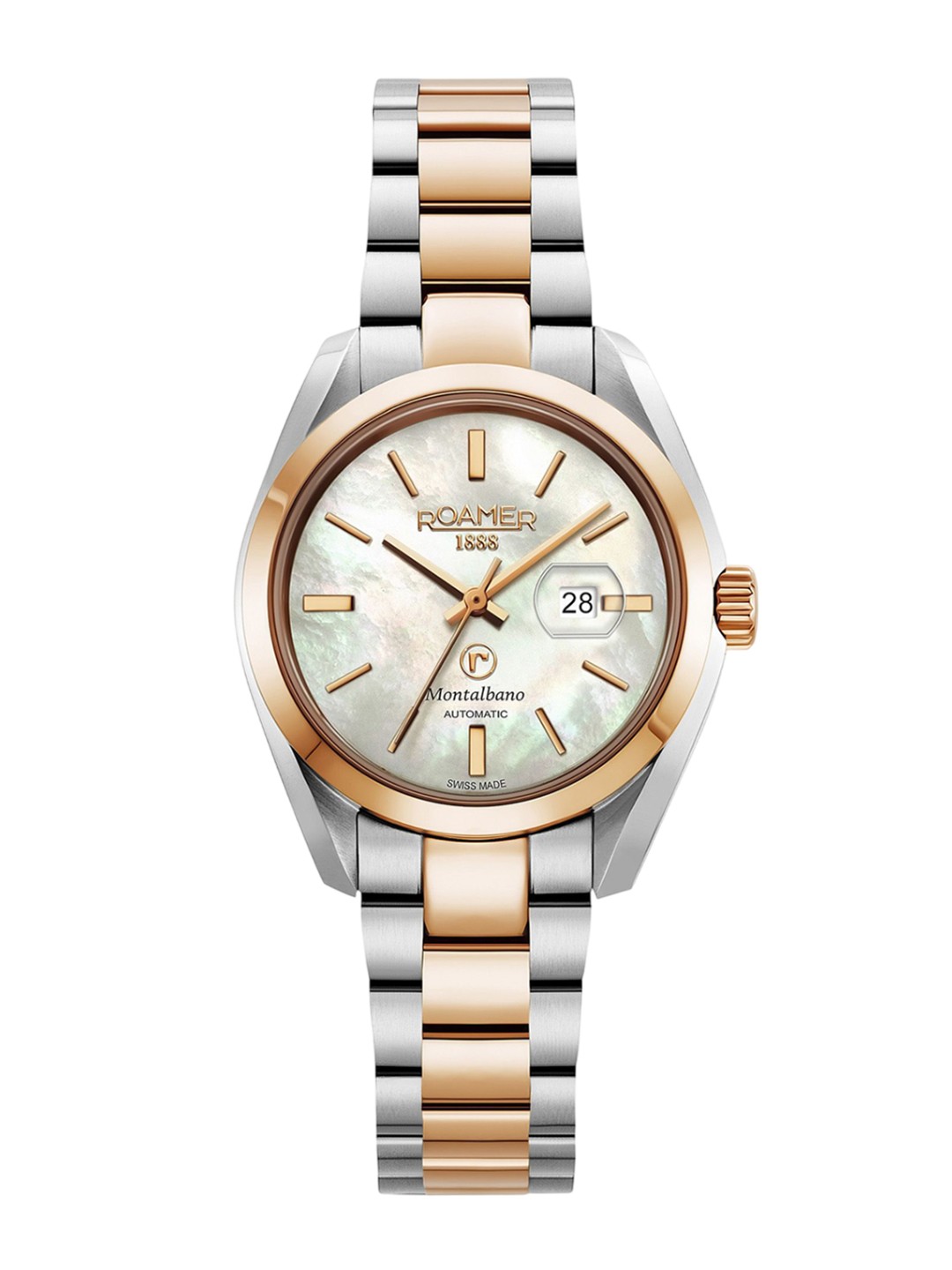 ROAMER Women Brass Dial & Bracelet Style Straps Analogue Watch 996990 49 20 20, White
ROAMER Women Brass Dial & Bracelet Style Straps Analogue Watch 996990 49 20 20, White