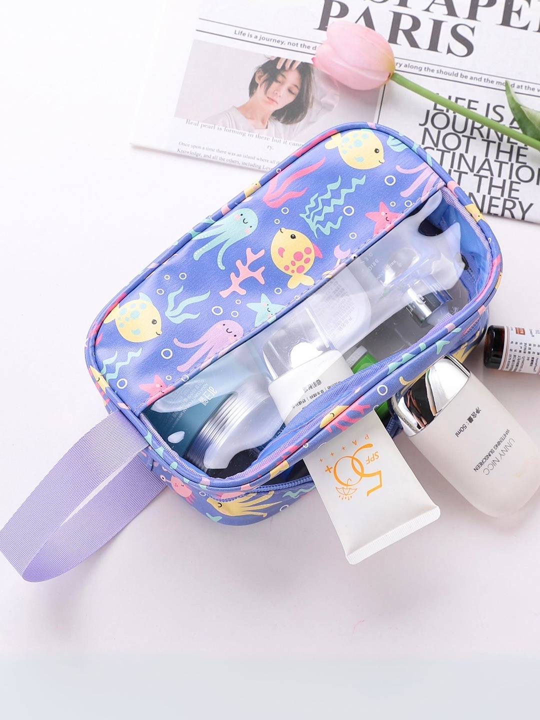 Tinker Squad Teens Transparent Cosmetic Pouch Travel Accessory Blue Sea Print, Purple
Tinker Squad Teens Transparent Cosmetic Pouch Travel Accessory Blue Sea Print, Purple