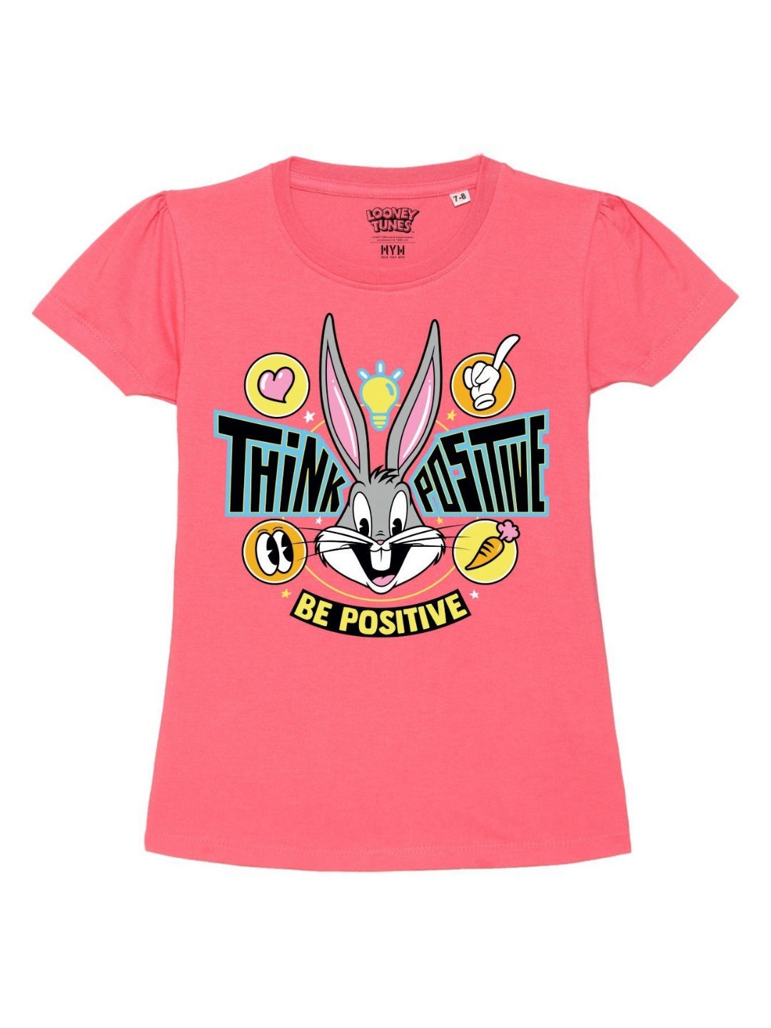 Wear Your Mind Girls Looney Tunes Printed Puff Sleeves Pure Cotton Casual T-shirt, Pink
Wear Your Mind Girls Looney Tunes Printed Puff Sleeves Pure Cotton Casual T-shirt, Pink