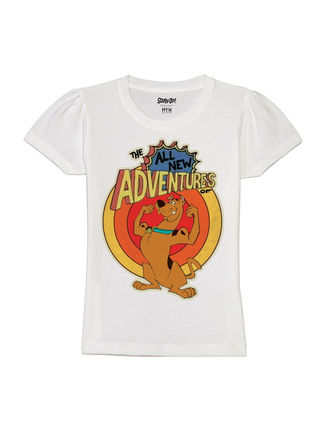 Wear Your Mind Girls Scooby-Doo Graphic Printed Round Neck Pure Cotton T-shirt, White
Wear Your Mind Girls Scooby-Doo Graphic Printed Round Neck Pure Cotton T-shirt, White