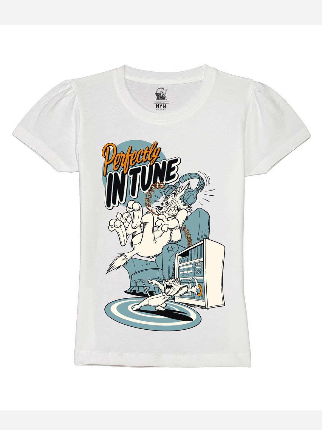 Wear Your Mind Girls Graphic Printed Round Neck Pure Cotton Tom & Jerry T-shirt, White
Wear Your Mind Girls Graphic Printed Round Neck Pure Cotton Tom & Jerry T-shirt, White
