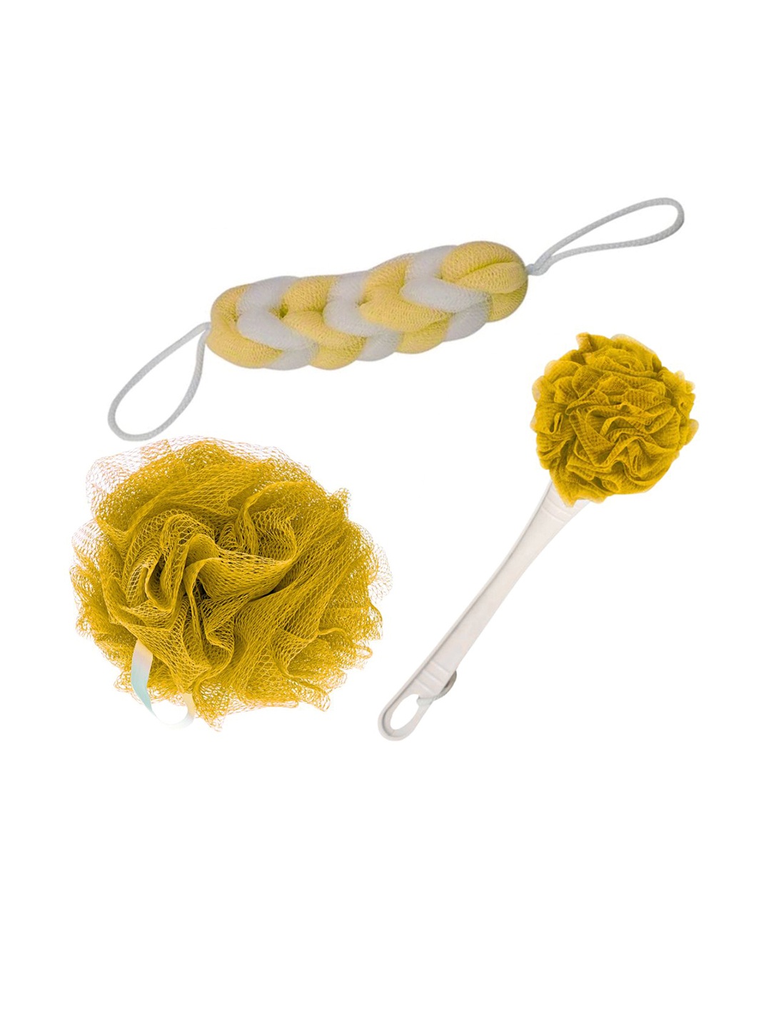 CareDone Set Of 3 Large Bath Loofah Sponge Scrubber Exfoliator For High Lather Cleansing, Yellow
CareDone Set Of 3 Large Bath Loofah Sponge Scrubber Exfoliator For High Lather Cleansing, Yellow