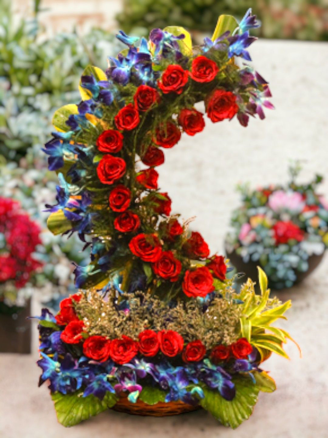 bettergiftflowers 50-Pcs Roses ,Orchids Fresh Flowers, Red 
bettergiftflowers 50-Pcs Roses ,Orchids Fresh Flowers, Red