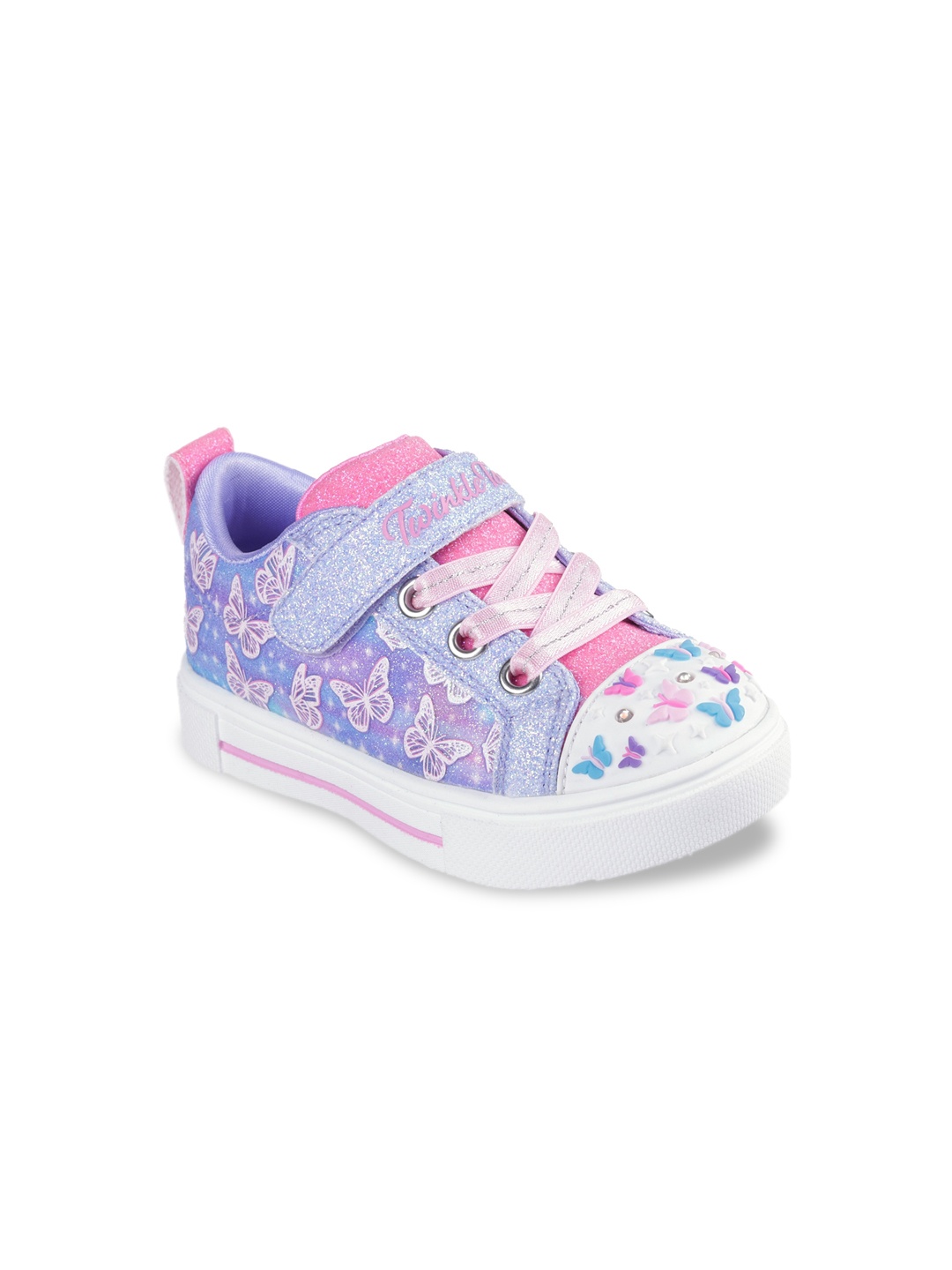 Skechers TWINKLE SPARKS - OMBRE FLUTTE Girls Colorblocked Round Toe Velcro Sneakers, Lavender
Skechers TWINKLE SPARKS - OMBRE FLUTTE Girls Colorblocked Round Toe Velcro Sneakers, Lavender