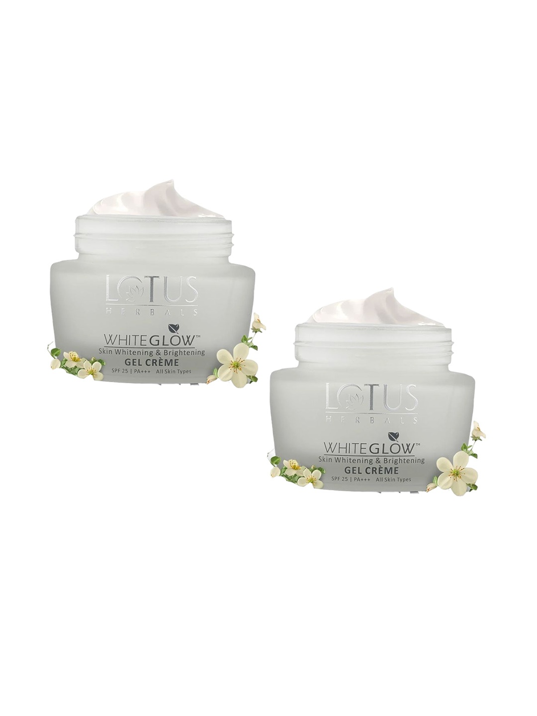 Lotus Herbals Whiteglow Set of 2 Skin Whitening & Brightening SPF 25 Gel Cream - 40 g each, White
Lotus Herbals Whiteglow Set of 2 Skin Whitening & Brightening SPF 25 Gel Cream - 40 g each, White
