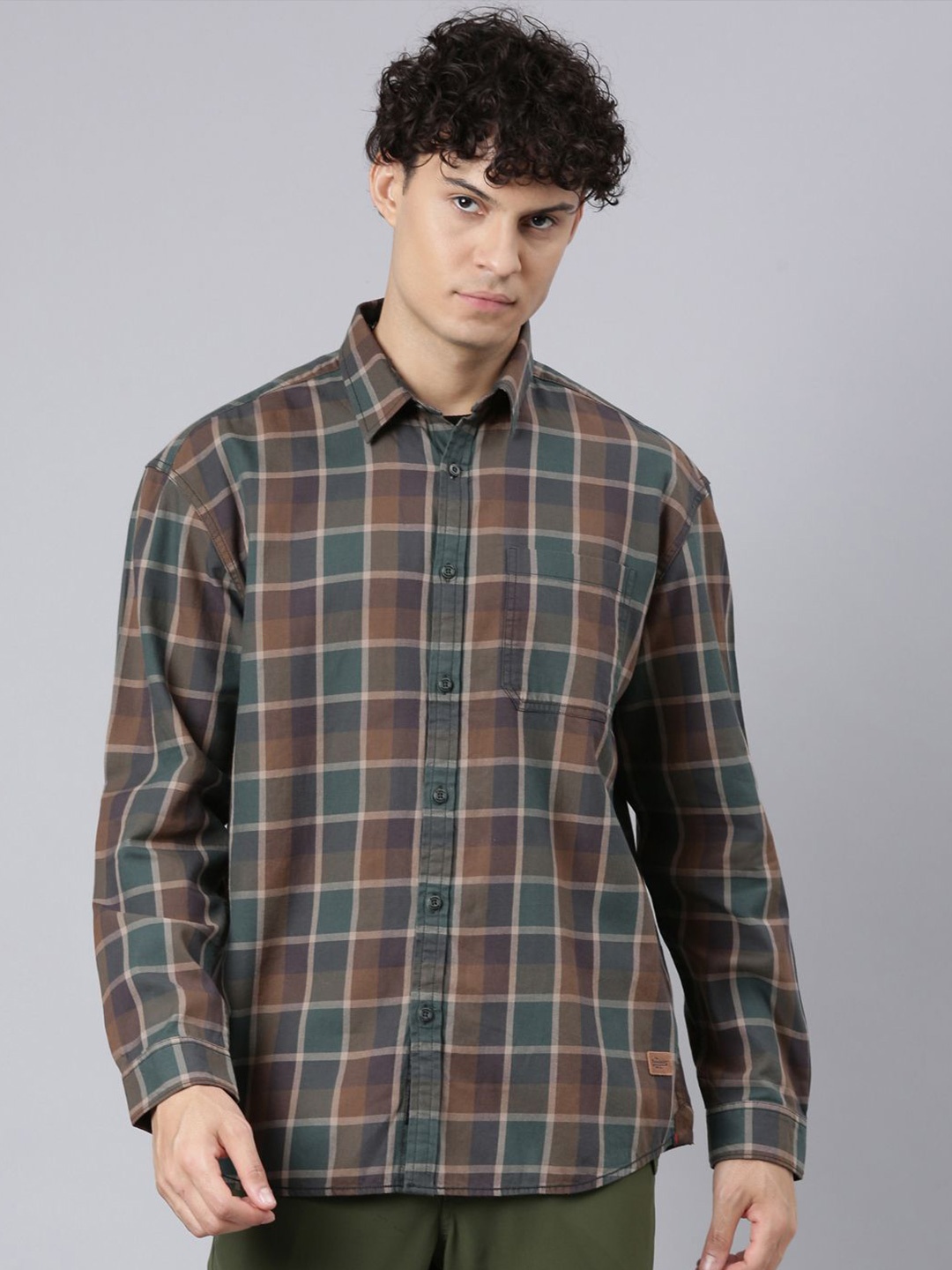 The Roadster Lifestyle Co. Men Relaxed Spread Collar Checked Relaxed Fit Shirt, Brown
The Roadster Lifestyle Co. Men Relaxed Spread Collar Checked Relaxed Fit Shirt, Brown