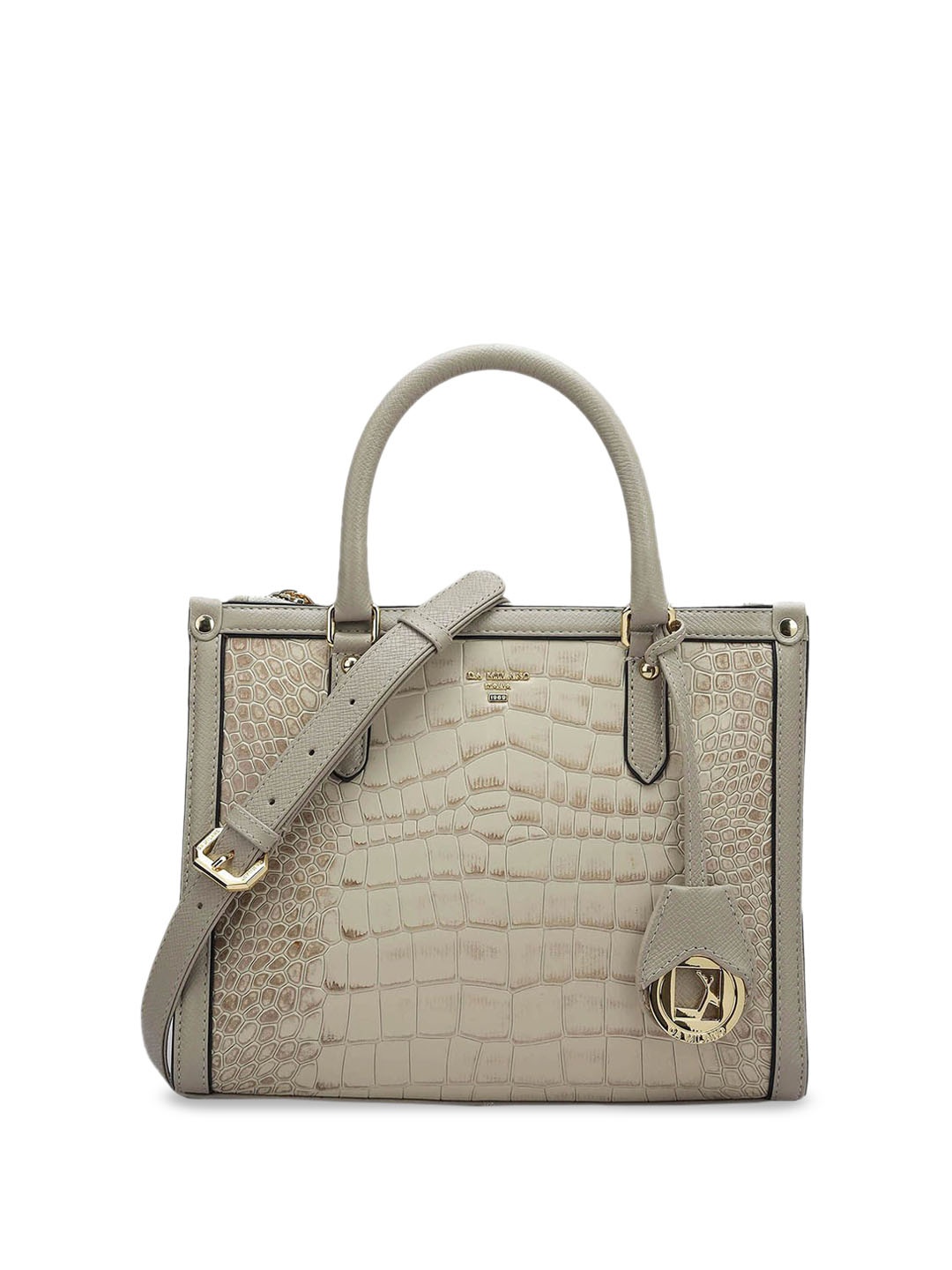 Da Milano Animal Textured Leather Oversized Bucket Handheld Bag with Quilted, White
Da Milano Animal Textured Leather Oversized Bucket Handheld Bag with Quilted, White