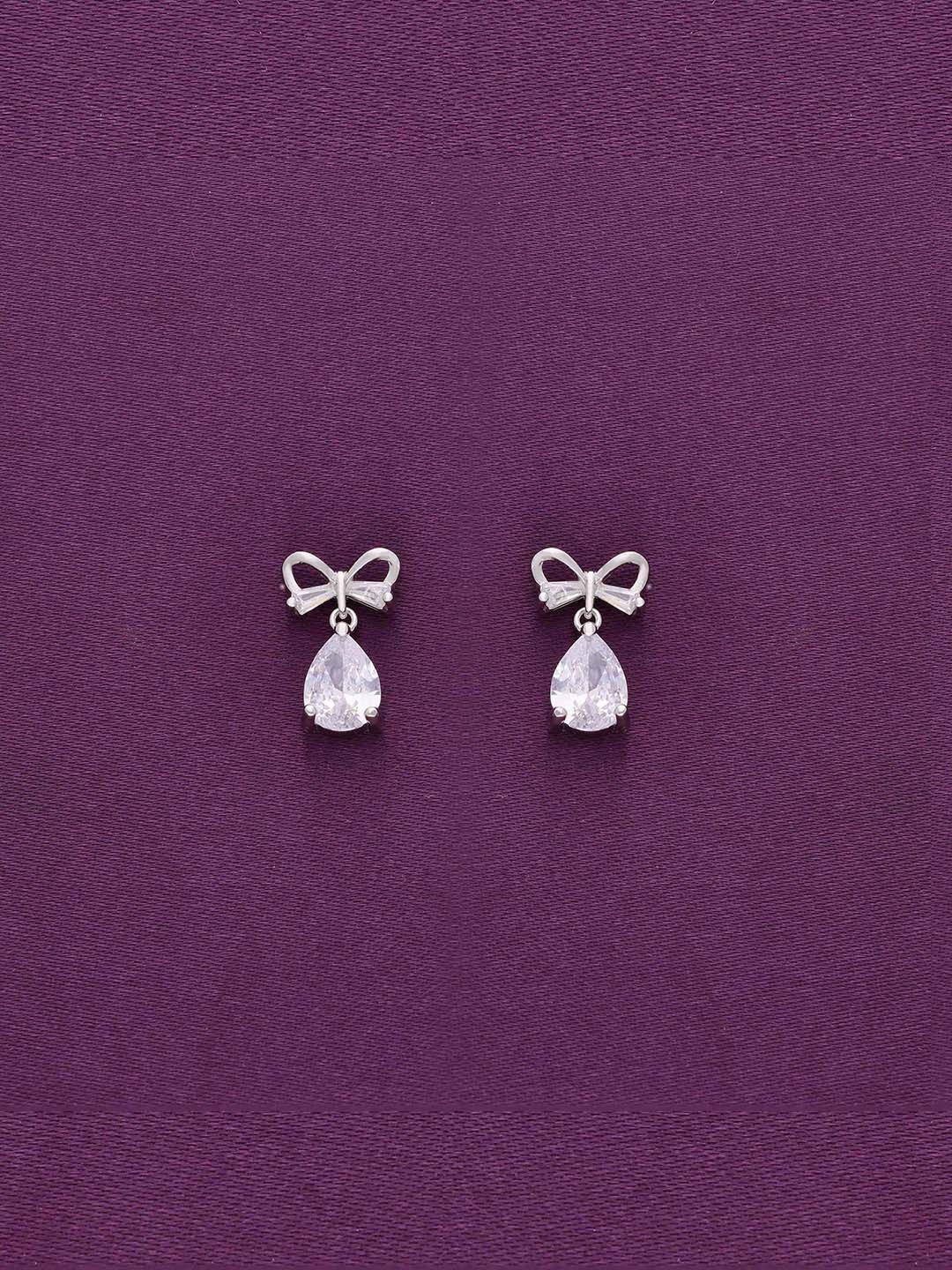 KAI JEWEL Rhodium-Plated 925 Sterling Silver Cubic Zirconia Studdded Studs Earrings
KAI JEWEL Rhodium-Plated 925 Sterling Silver Cubic Zirconia Studdded Studs Earrings