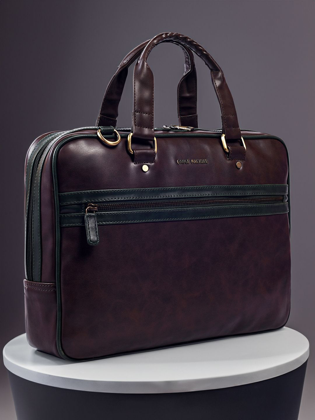 Gauge Machine Unisex PU Laptop Bag, Brown
Gauge Machine Unisex PU Laptop Bag, Brown