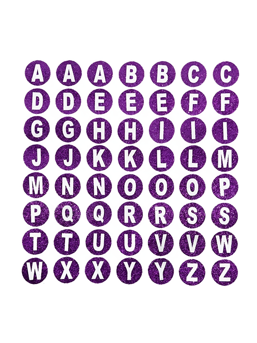 Comet Busters Purple & White Printed Self-Adhesive Uppercase Glitter Alphabet Stickers
Comet Busters Purple & White Printed Self-Adhesive Uppercase Glitter Alphabet Stickers