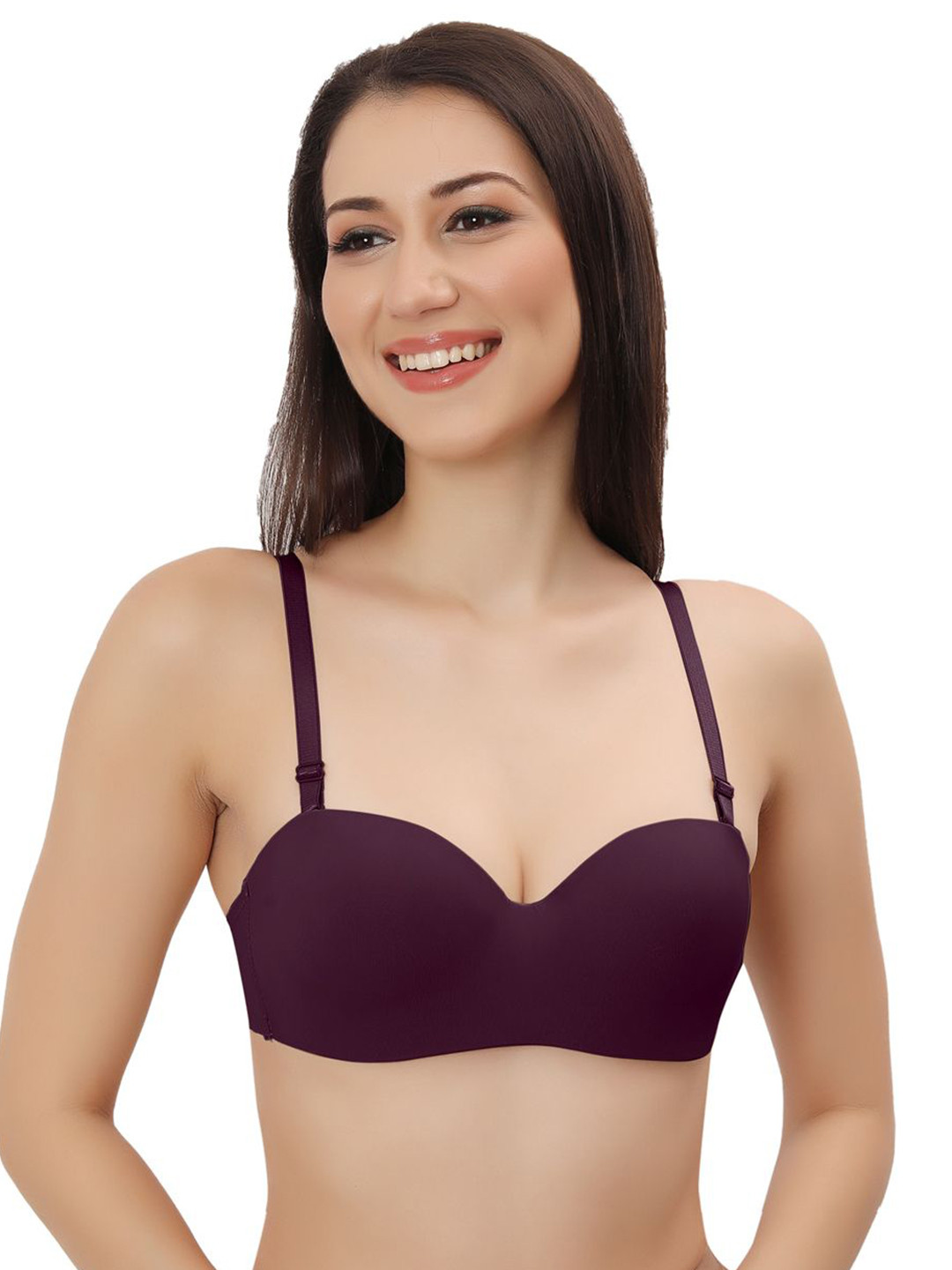 Bella Voste Medium Coverage Underwired Cut and Sew Removable Padding Bra, Magenta
Bella Voste Medium Coverage Underwired Cut and Sew Removable Padding Bra, Magenta