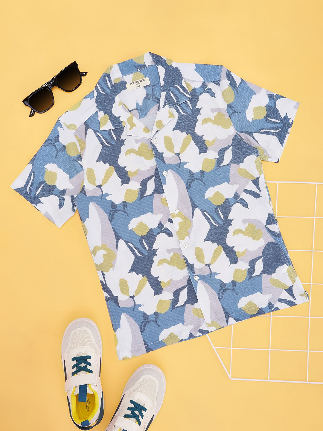 Pantaloons Junior Boys Spread Collar Floral Printed Casual Shirt, Yellow
Pantaloons Junior Boys Spread Collar Floral Printed Casual Shirt, Yellow