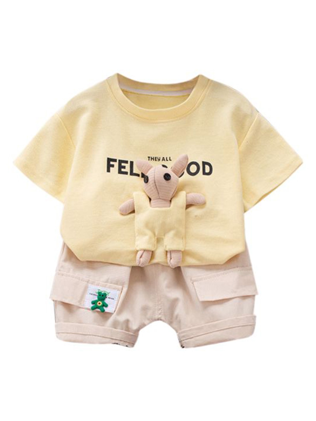 StyleCast x Revolte Boys Yellow & Cream Coloured Printed Pure Cotton T-shirt with Shorts
StyleCast x Revolte Boys Yellow & Cream Coloured Printed Pure Cotton T-shirt with Shorts